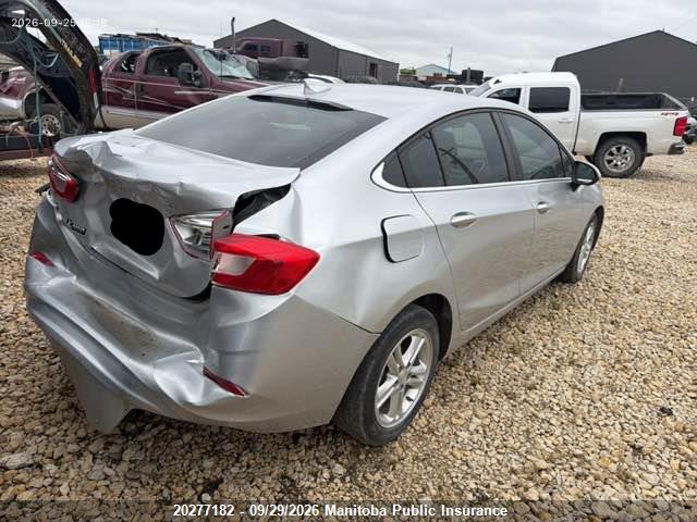 Aukcja sprzedaży 2017 Chevrolet Cruze Lt Turbo, vin: 3G1BE5SM1HS598457, numer aukcji: 20277182