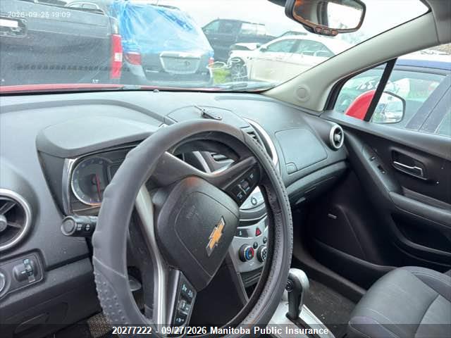 20277222 :رقم المزاد ، 3GNCJRSB8FL205453 vin ، 2015 Chevrolet Trax Lt مزاد بيع