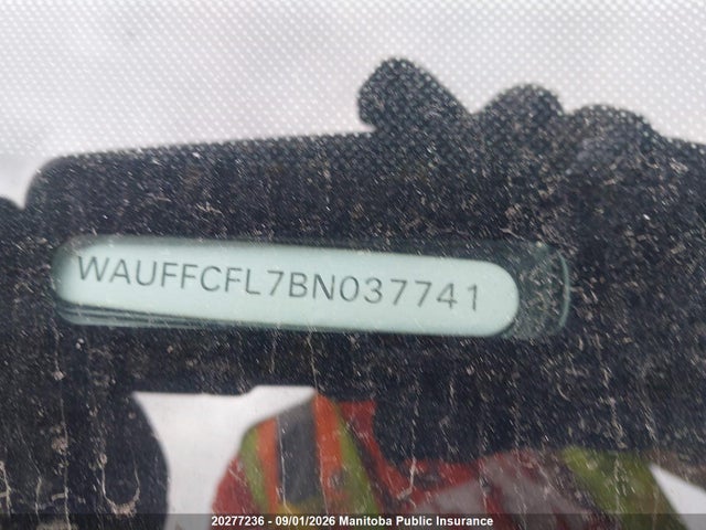 20277236 :رقم المزاد ، WAUFFCFL7BN037741 vin ، 2011 Audi A4 2.0t Quattro مزاد بيع