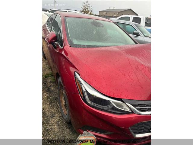 Aukcja sprzedaży 2017 Chevrolet Cruze Premier Turbo, vin: 3G1BF5SM6HS519054, numer aukcji: 20277305