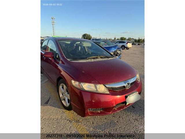 2009 Honda Civic Sport მანქანა იყიდება აუქციონზე, vin: 2HGFA16679H105671, აუქციონის ნომერი: 20277318