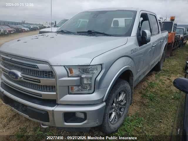 Продаж на аукціоні авто 2015 Ford F150 Platinum Supercrew, vin: 1FTEW1EG4FFA31841, номер лоту: 20277450
