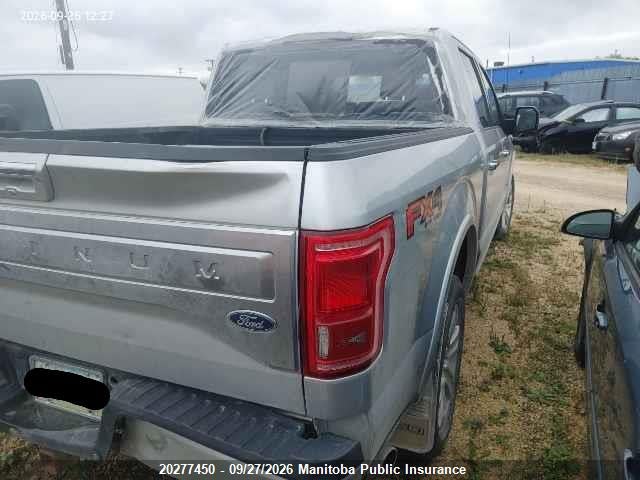 Продаж на аукціоні авто 2015 Ford F150 Platinum Supercrew, vin: 1FTEW1EG4FFA31841, номер лоту: 20277450