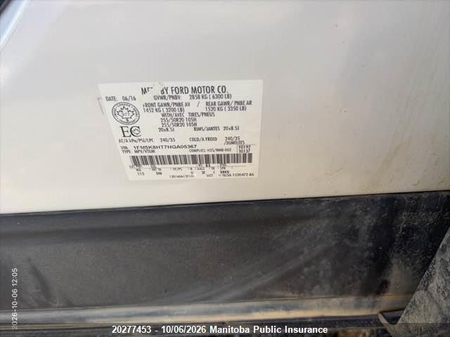 Ford Explorer Platinum Ecoboost 2017 1FM5K8HT7HGA05367 Image 9