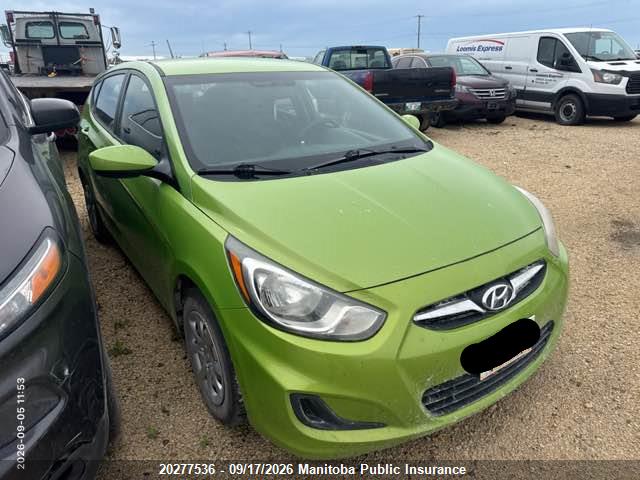 Aukcja sprzedaży 2013 Hyundai Accent Gl, vin: KMHCT5AE6DU091507, numer aukcji: 20277536
