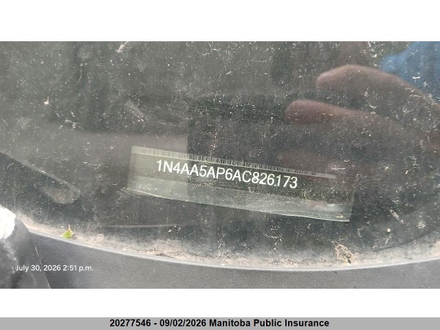 Продаж на аукціоні авто 2010 Nissan Maxima 3.5 Sv, vin: 1N4AA5AP6AC826173, номер лоту: 20277546