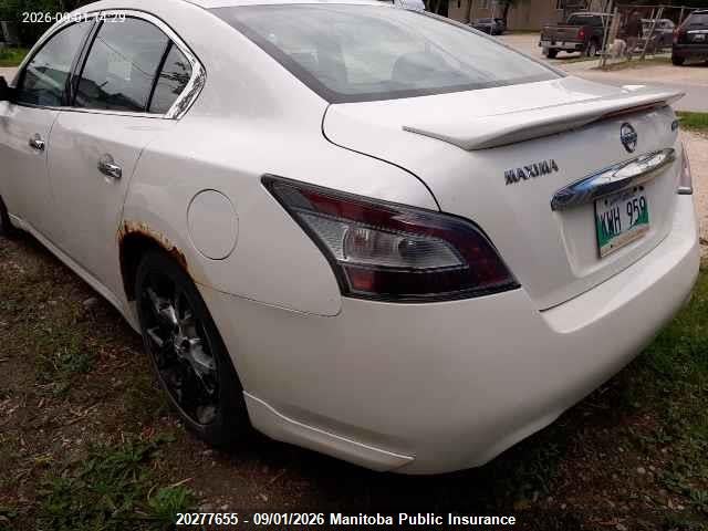 Продаж на аукціоні авто 2012 Nissan Maxima 3.5 Sv, vin: 1N4AA5AP9CC804025, номер лоту: 20277655