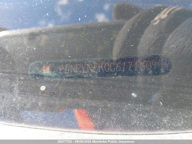 Aukcja sprzedaży 2012 Chevrolet Equinox Lt, vin: 2GNFLNEK0C6171309, numer aukcji: 20277703