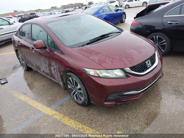 2013 Honda Civic Ex მანქანა იყიდება აუქციონზე, vin: 2HGFB2F57DH004133, აუქციონის ნომერი: 20277704