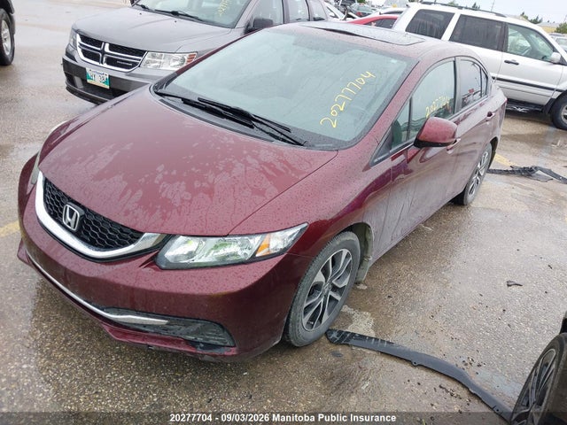 2013 Honda Civic Ex მანქანა იყიდება აუქციონზე, vin: 2HGFB2F57DH004133, აუქციონის ნომერი: 20277704