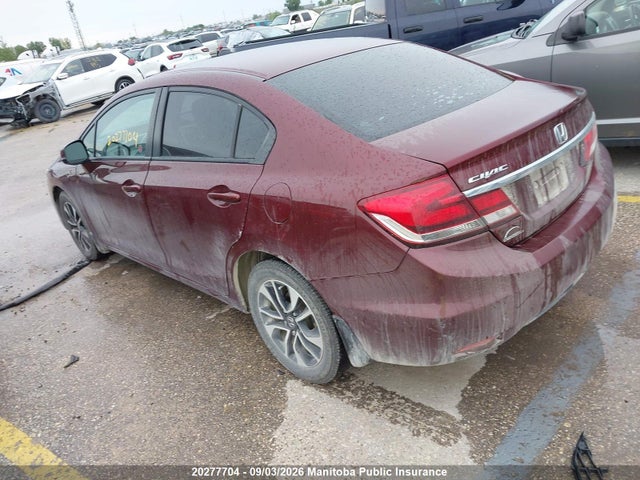 2013 Honda Civic Ex მანქანა იყიდება აუქციონზე, vin: 2HGFB2F57DH004133, აუქციონის ნომერი: 20277704