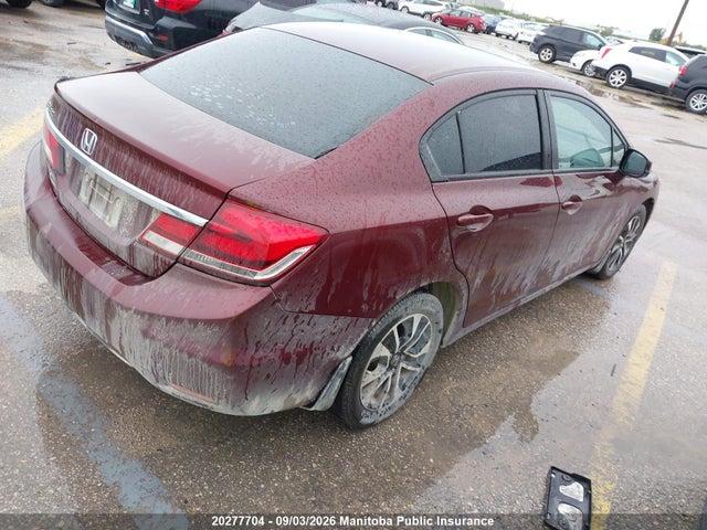2013 Honda Civic Ex მანქანა იყიდება აუქციონზე, vin: 2HGFB2F57DH004133, აუქციონის ნომერი: 20277704