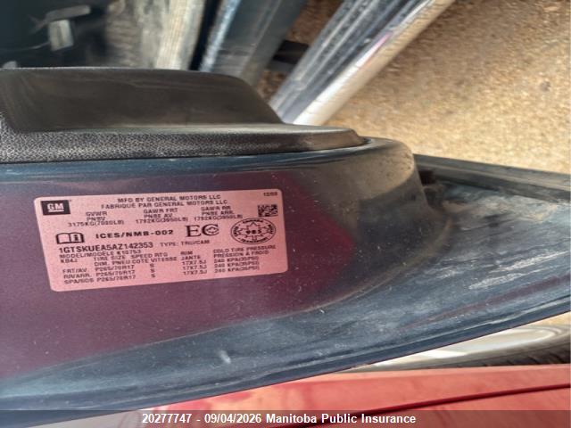2010 Gmc Sierra 1500 Nevada Edition მანქანა იყიდება აუქციონზე, vin: 1GTSKUEA5AZ142353, აუქციონის ნომერი: 20277747