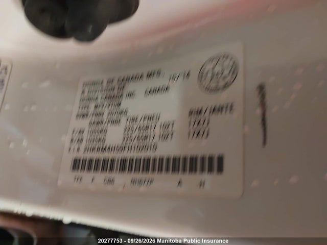 Honda CR-V EX 2015 2HKRM4H59FH102010 Image 9