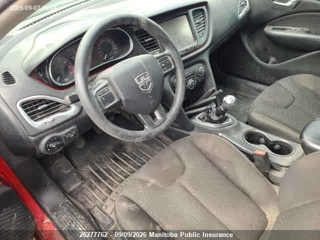 2014 Dodge Dart Sxt მანქანა იყიდება აუქციონზე, vin: 1C3CDFBB0ED730451, აუქციონის ნომერი: 20277762