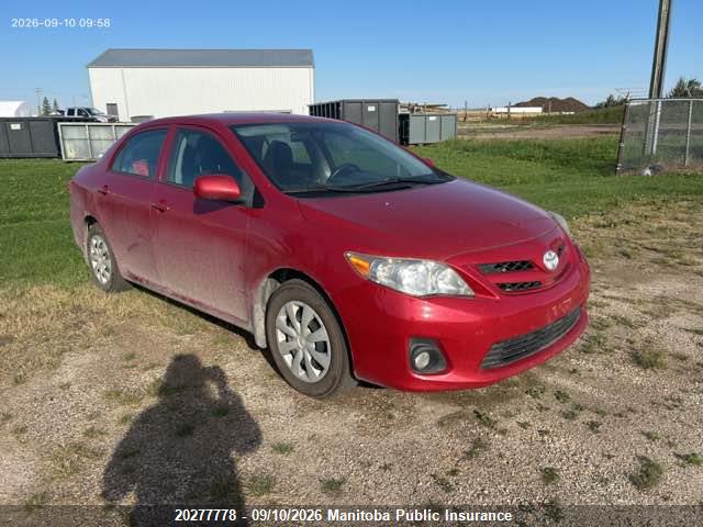 20277778 :رقم المزاد ، 2T1BU4EE1DC919039 vin ، 2013 Toyota Corolla Ce مزاد بيع