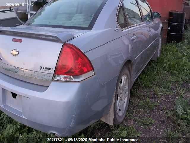 20277821 :رقم المزاد ، 2G1WU581269153706 vin ، 2006 Chevrolet Impala Ltz V6 مزاد بيع