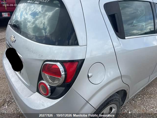 2013 Chevrolet Sonic Lt მანქანა იყიდება აუქციონზე, vin: 1G1JC6EH5D4205088, აუქციონის ნომერი: 20277826