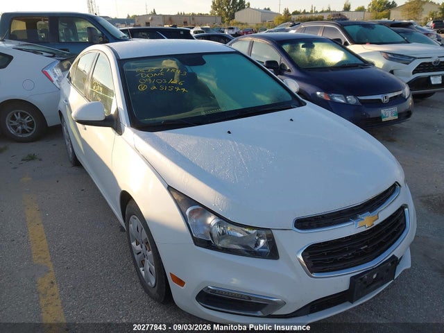 2015 Chevrolet Cruze Lt Turbo მანქანა იყიდება აუქციონზე, vin: 1G1PC5SB7F7251544, აუქციონის ნომერი: 20277843