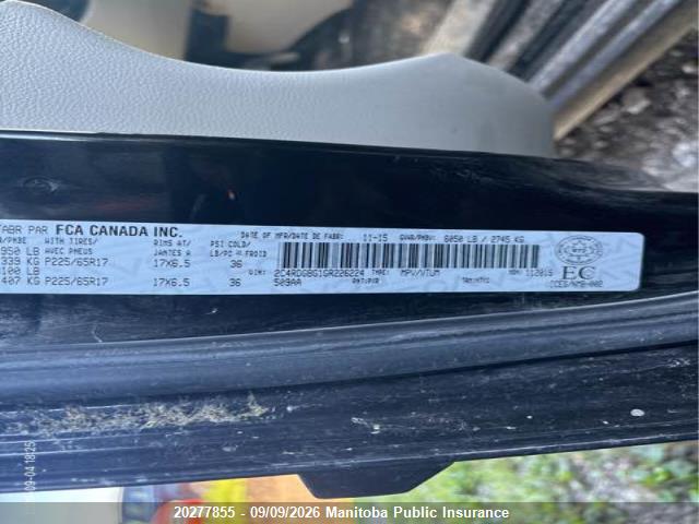 Dodge Grand Caravan Sxt 2016 2C4RDGBG1GR226224 Image 9
