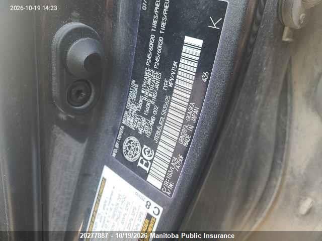 Toyota 4runner V6 2020 JTEBU5JR2L5835625 Image 9