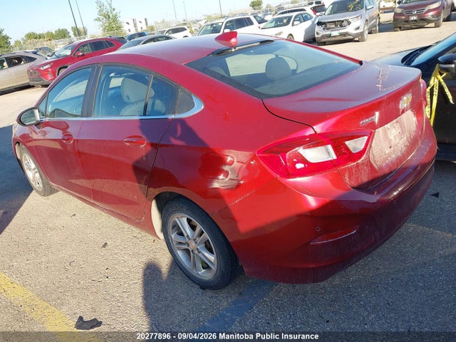 20277896 :رقم المزاد ، 3G1BE5SM8HS603234 vin ، 2017 Chevrolet Cruze Lt Turbo مزاد بيع