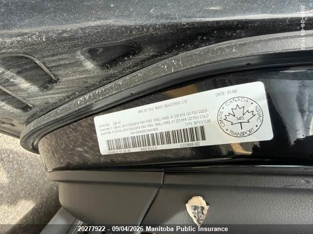20277922 :رقم المزاد ، 4S4WX92D184416925 vin ، 2008 Subaru Tribeca مزاد بيع