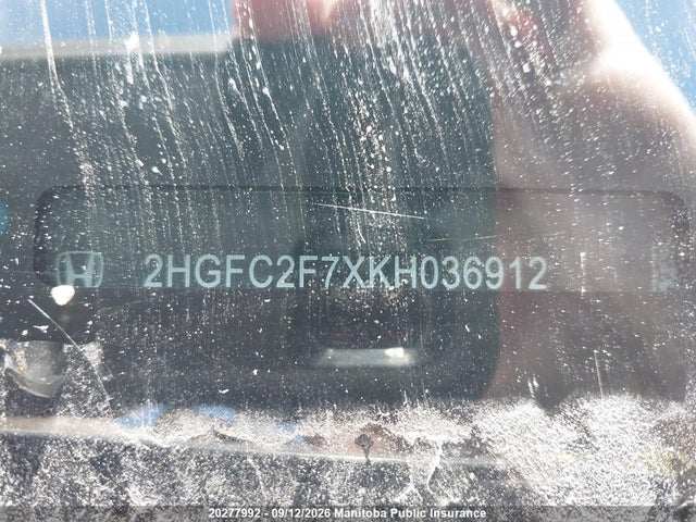 2HGFC2F7XKH036912 Honda CIVIC EX