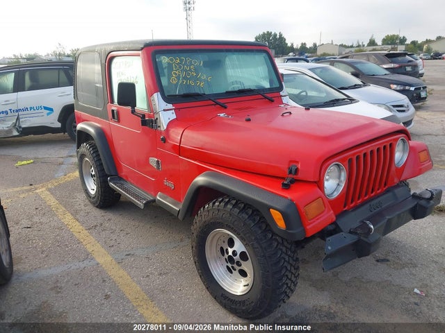 Aukcja sprzedaży 1998 Jeep Tj Se, vin: 1J4FY29P0WP771678, numer aukcji: 20278011