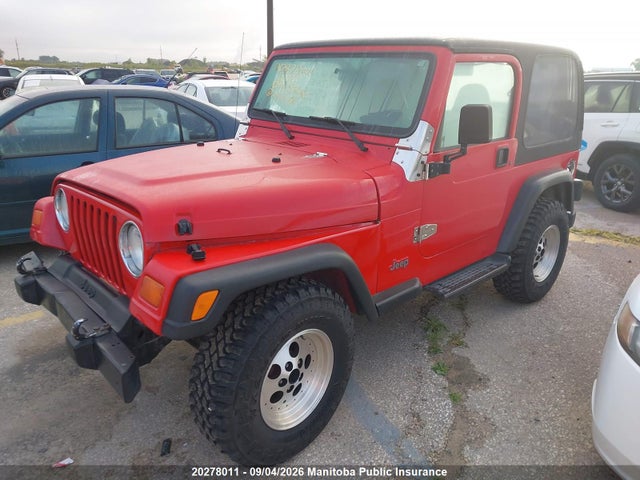 Aukcja sprzedaży 1998 Jeep Tj Se, vin: 1J4FY29P0WP771678, numer aukcji: 20278011