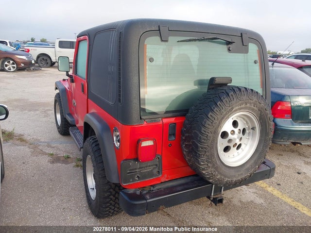 Aukcja sprzedaży 1998 Jeep Tj Se, vin: 1J4FY29P0WP771678, numer aukcji: 20278011