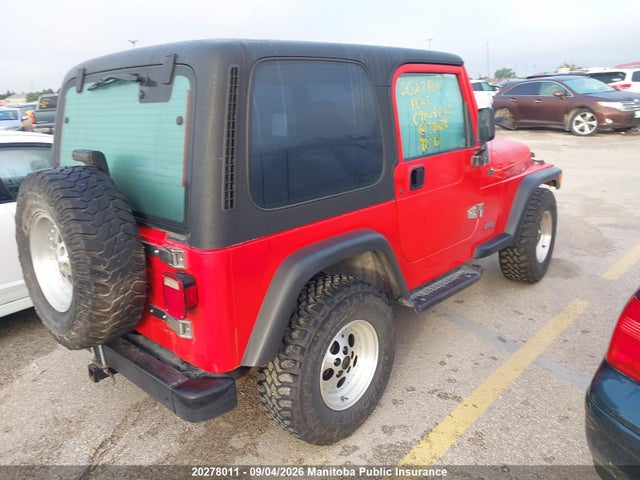 Aukcja sprzedaży 1998 Jeep Tj Se, vin: 1J4FY29P0WP771678, numer aukcji: 20278011