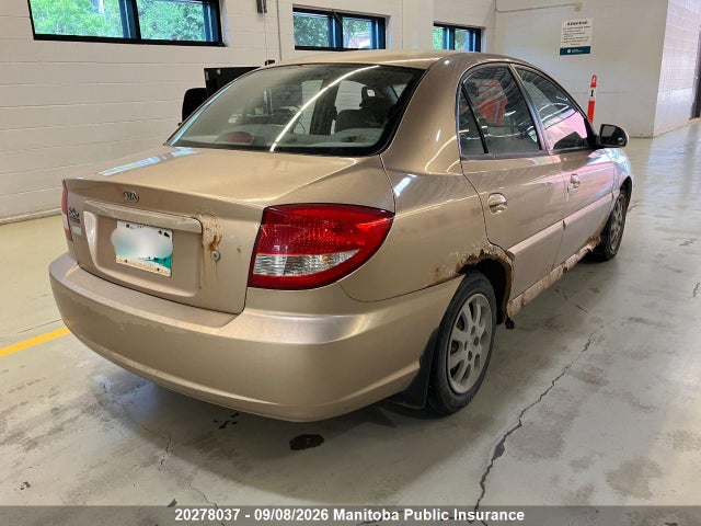 Продаж на аукціоні авто 2005 Kia Rio Anniversary Edition, vin: KNADC125856390113, номер лоту: 20278037