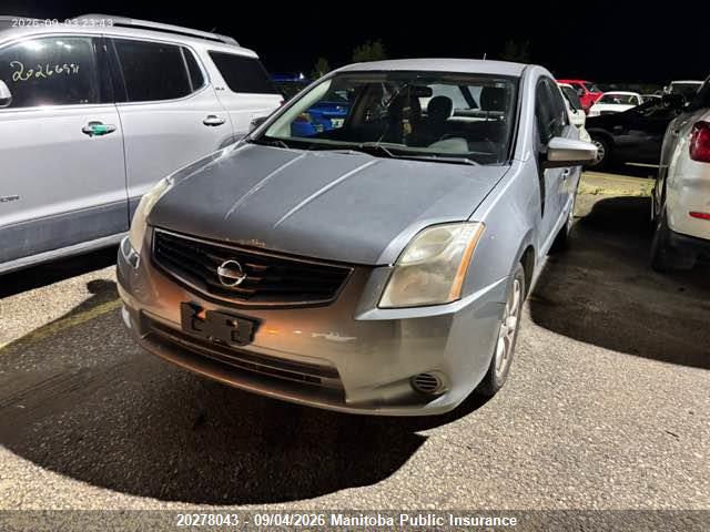 20278043 :رقم المزاد ، 3N1AB6AP9AL695423 vin ، 2010 Nissan Sentra 2.0 S مزاد بيع