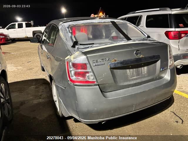20278043 :رقم المزاد ، 3N1AB6AP9AL695423 vin ، 2010 Nissan Sentra 2.0 S مزاد بيع