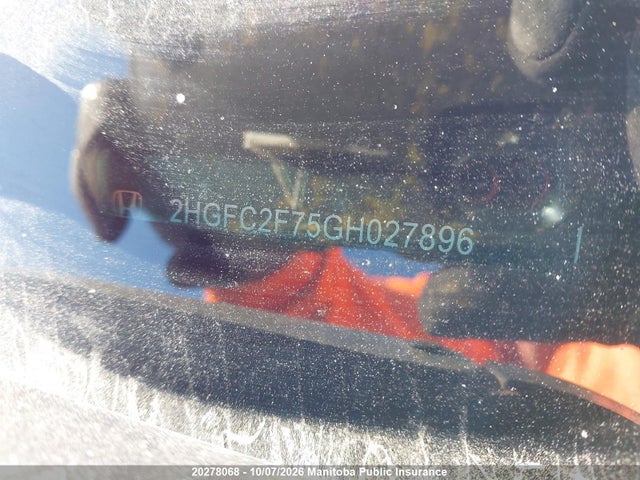 Honda CIVIC EX 2016 2HGFC2F75GH027896 Image 9