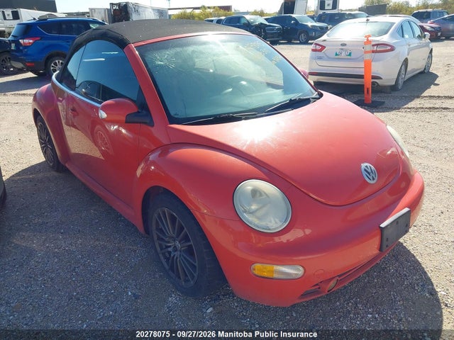 2003 Volkswagen New Beetle Gls მანქანა იყიდება აუქციონზე, vin: 3VWCK21Y53M313308, აუქციონის ნომერი: 20278075