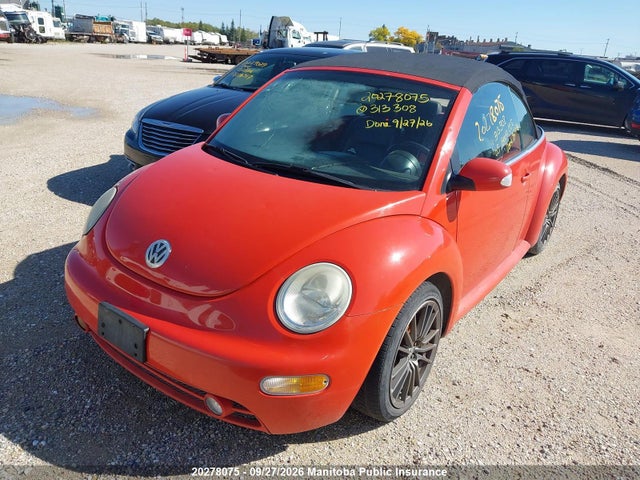 2003 Volkswagen New Beetle Gls მანქანა იყიდება აუქციონზე, vin: 3VWCK21Y53M313308, აუქციონის ნომერი: 20278075