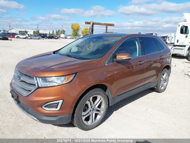 20278079 :رقم المزاد ، 2FMPK4K94HBB85056 vin ، 2017 Ford Edge Titanium مزاد بيع