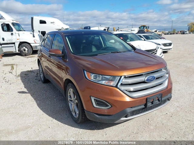 20278079 :رقم المزاد ، 2FMPK4K94HBB85056 vin ، 2017 Ford Edge Titanium مزاد بيع