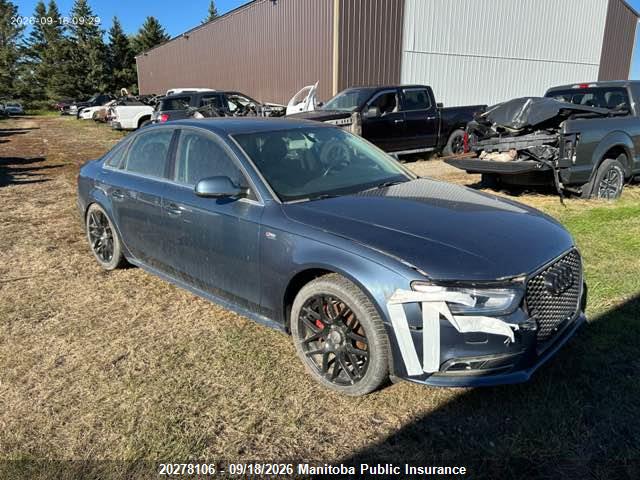 2015 Audi A4 2.0t Quattro მანქანა იყიდება აუქციონზე, vin: WAUHFCFLXFN021189, აუქციონის ნომერი: 20278106