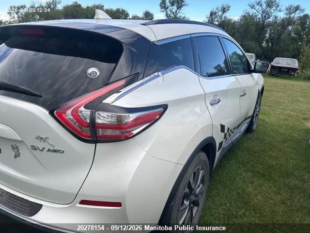 Nissan MURANO SV 2016 5N1AZ2MH5GN143749 Image 4