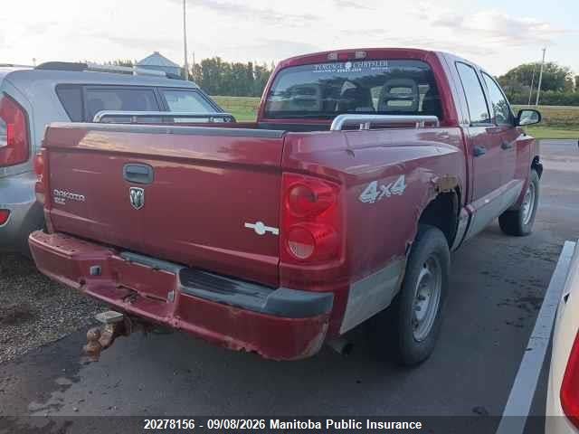20278156 :رقم المزاد ، 1D7HW48K67S162542 vin ، 2007 Dodge Dakota Slt Quad Cab مزاد بيع