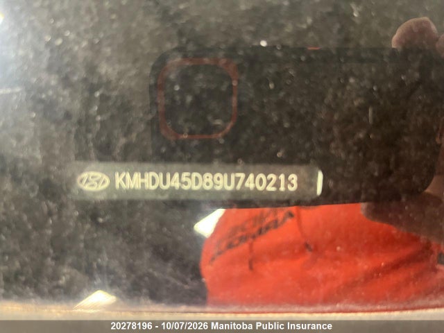 Продаж на аукціоні авто 2009 Hyundai Elantra Gl, vin: KMHDU45D89U740213, номер лоту: 20278196