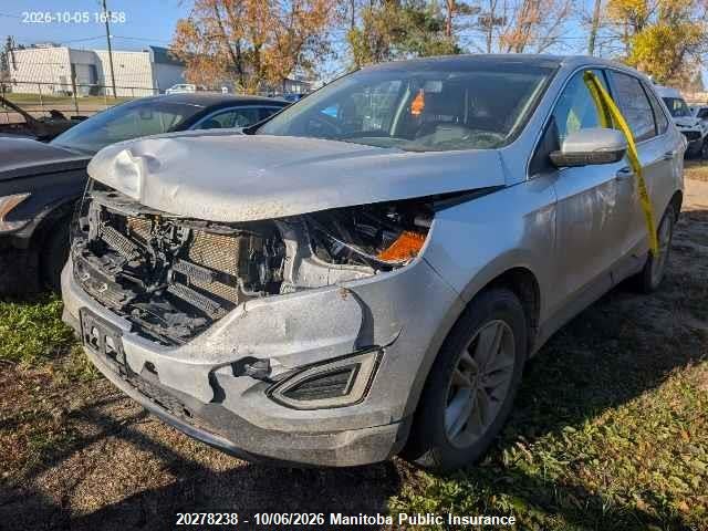 20278238 :رقم المزاد ، 2FMPK4J93GBB69267 vin ، 2016 Ford Edge Sel مزاد بيع