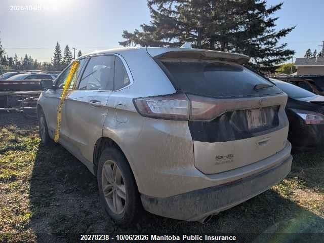 20278238 :رقم المزاد ، 2FMPK4J93GBB69267 vin ، 2016 Ford Edge Sel مزاد بيع