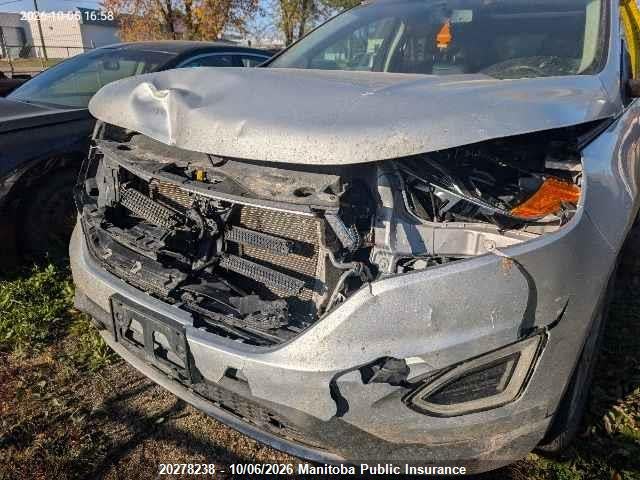 20278238 :رقم المزاد ، 2FMPK4J93GBB69267 vin ، 2016 Ford Edge Sel مزاد بيع