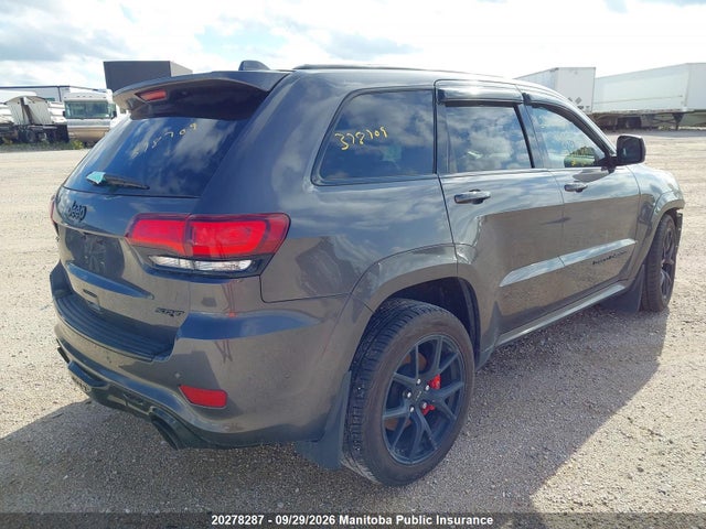 2020 Jeep Grand Cherokee Srt მანქანა იყიდება აუქციონზე, vin: 1C4RJFDJ8LC378709, აუქციონის ნომერი: 20278287