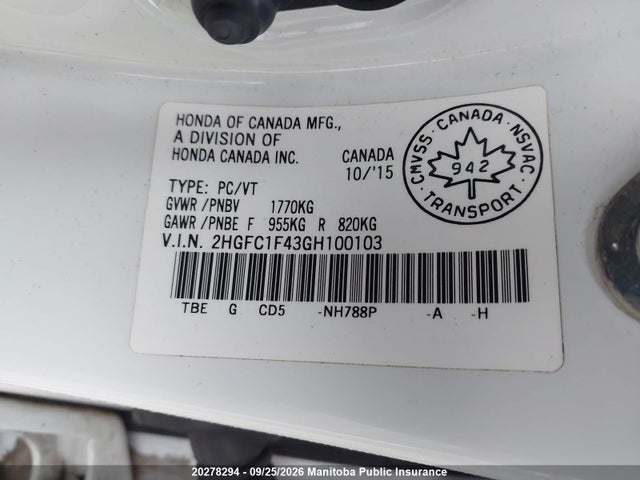 Honda Civic Ex-t 2016 2HGFC1F43GH100103 Image 7