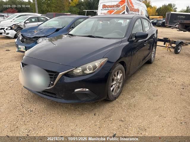 Продаж на аукціоні авто 2014 Mazda Mazda3 Gs Sky, vin: JM1BM1V78E1105296, номер лоту: 20278370